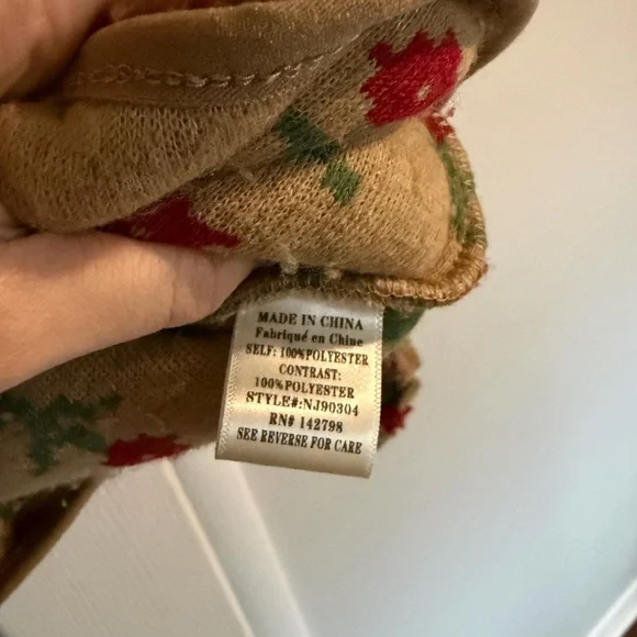 Floral Teddy Jacket - Brown and Red - Picture 5 of 5